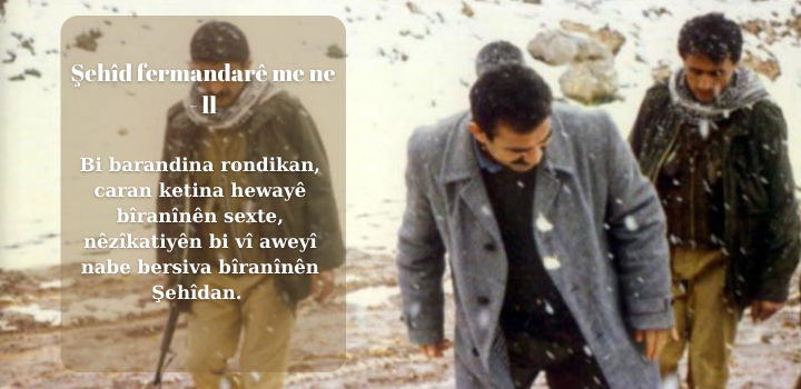 Şehîd fermandarê me ne – II