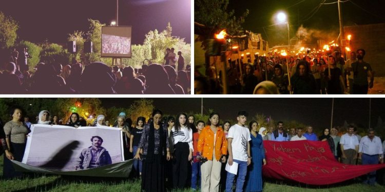 Salvegera 15’ê Tebaxê li Mexmûrê hate pîroz kirin: Emê bi rihê 15’ê tebaxê têkoşîna xwe bilind bikin