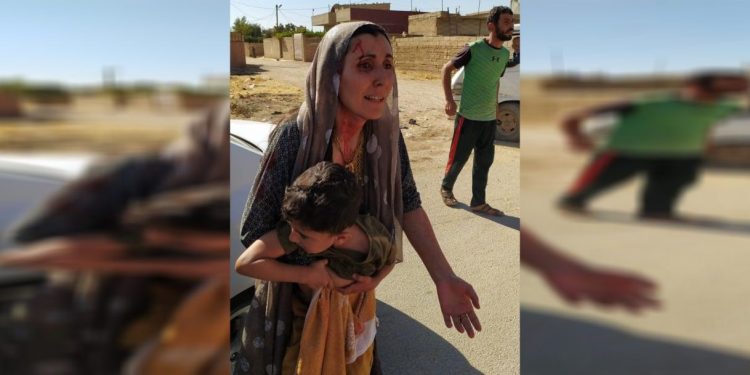 Artêşa Tirk gundên Sêgirka û Til Zîwan ên Qamişlo topbaran dike