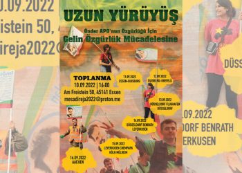 Ji bo azadiya Rêberê Gelan banga tevlîbûna meşê hate kirin