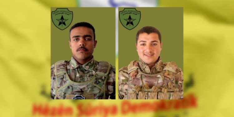 QSD’ê nasnameya du şervanên xwe eşkere kir