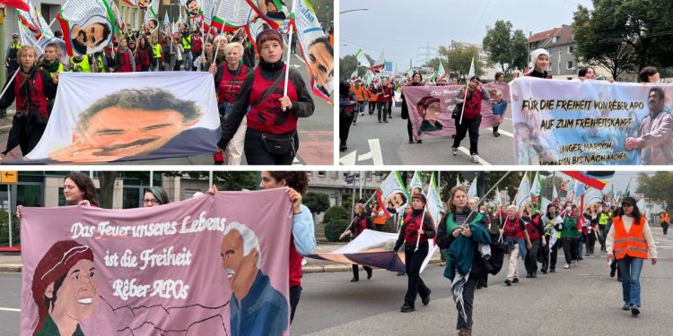 Meşa dirêj a ciwanan di roja xwe ya yekemîn de ji Essenê destpêkir