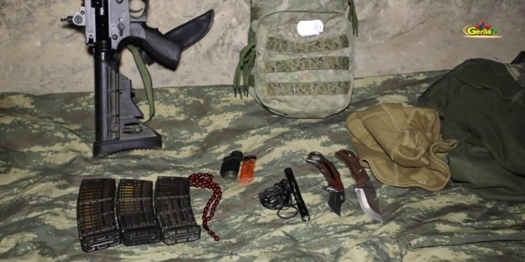 Gerîla TV dîmenê çek û alavên li Girê Hekkarî hatine desteser kirin weşand