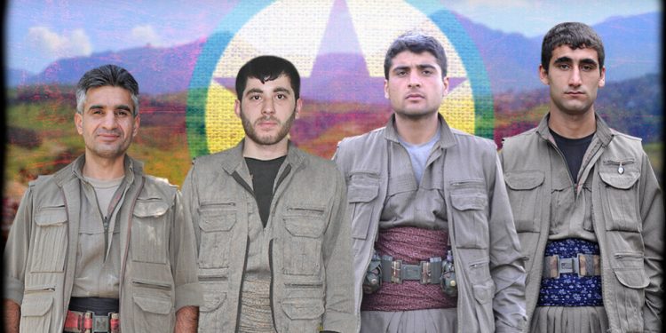 Nasnameya 4 gerîlayên ku li Zapê şehîd bûne hate eşkere kirin