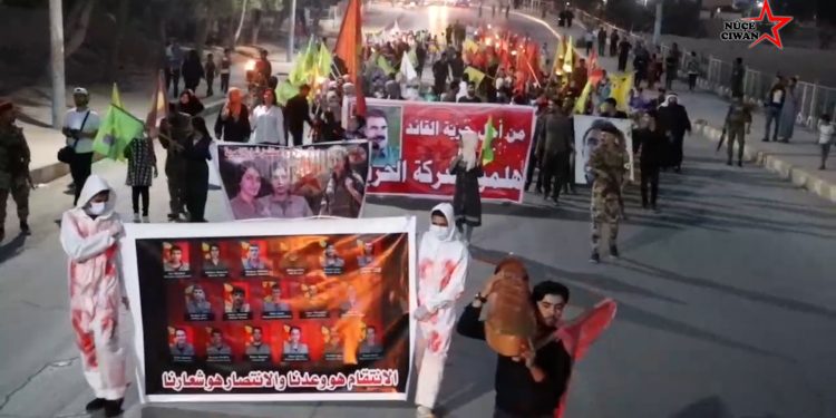 Ciwanên Şoreşger Li Tebqayê êrişên çekên kîmyawî li dijî gerîla şermezar kir