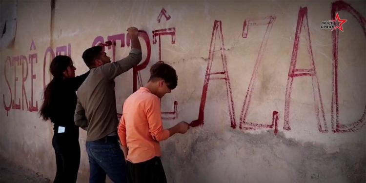 Ji ciwan û jinên ciwan ên Efrînê xebatê nivîsandinê