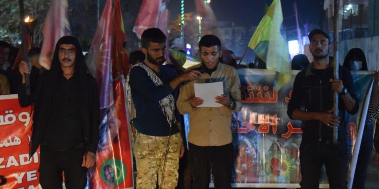 Ciwanên Şoreşger Li Minbicê Komploya 9ʹê Cotmehê şermezar kir