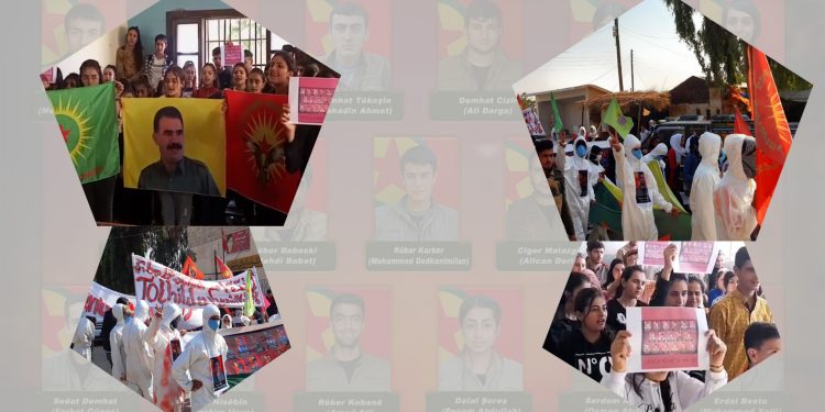 Ciwanên Tabqa û Şehba yê li hember çekên kîmyewî çalakî lidarxistin