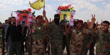 Şehîd Ezîz Întîqam û  Şehîd Mesud bi merasîmek leşkerî hatin oxir kirin