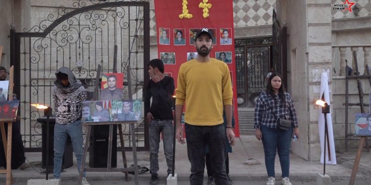 Ciwanên Qamişlo pêşengehek darxistin