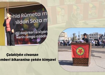 Li hember çekên kîmyewî çalakiyên Tevgera Ciwanên Şoreşger û Yekîtiya Jinên Ciwan berdewam e