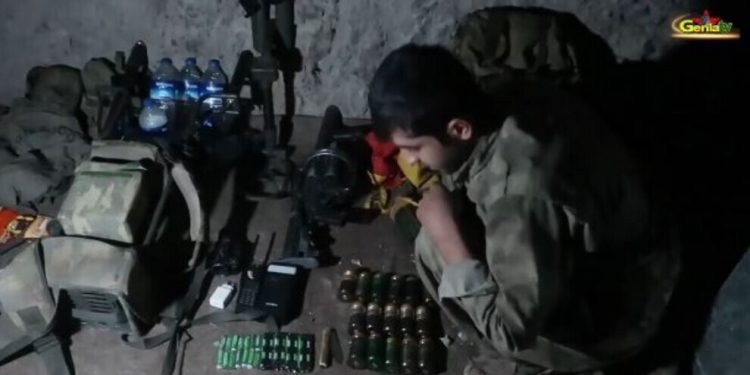 Gerîla Tv dîmenê çalakiya desteserkirina alavên leşkerî weşand