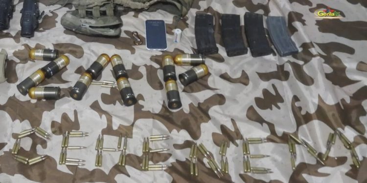 Gerîla TV dîmenê çekên ku li Girê Cehennemê hatin desteserkirin weşand