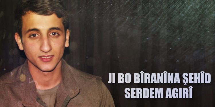Yek ji ciwanê çeleng û bedew ê Kurdistanê şehîd Serdem Agirî