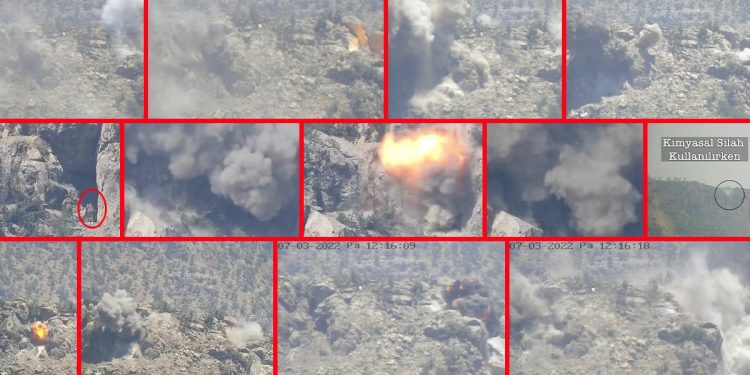 Li çiyayên Kurdistanê sûcên şer ên dewleta dagirker dewam dike