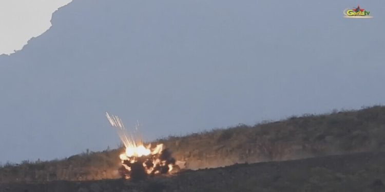 Gerîla TV dîmenekî çalakiya sabotajê weşand