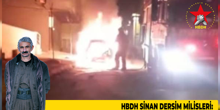 HBDH Milîsên Sînan Dersîm dijî wesayitên faşîstên AKP’ê çalakiya sabotajê li dar xist