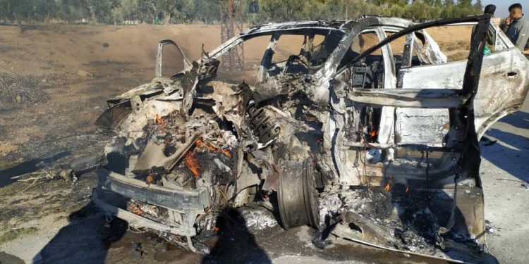 Li ser rêya Qamişlo-Hesekê erebeyek hat hedefgirtin