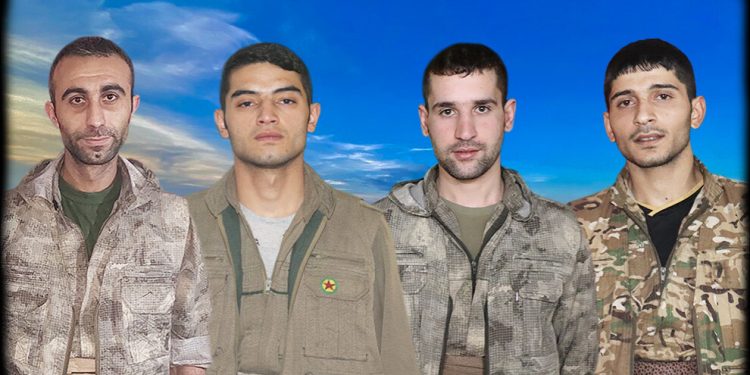 HPG: Hevrêyên me Xelef, Şahîn, Rênas û Rêncber bi fedaî şer kirin û şehîd bûn