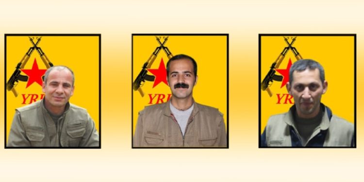 YRK’ê nasnameya 3 gerîlayên li Asosê şehîd bûn, eşkere kir