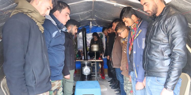 Ciwan û Jinên Ciwan ên Şehba pengava bi şiyara ‘Mala xwe, taxa xwe, welatê xwe biparêzê’ dan destpê kirin