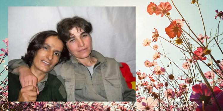Komîteya Piştgiriya Malbatên Şehîd a PKK’ê şehîd Berçem Tûrcel û Kînda Zîn bi bîr anî