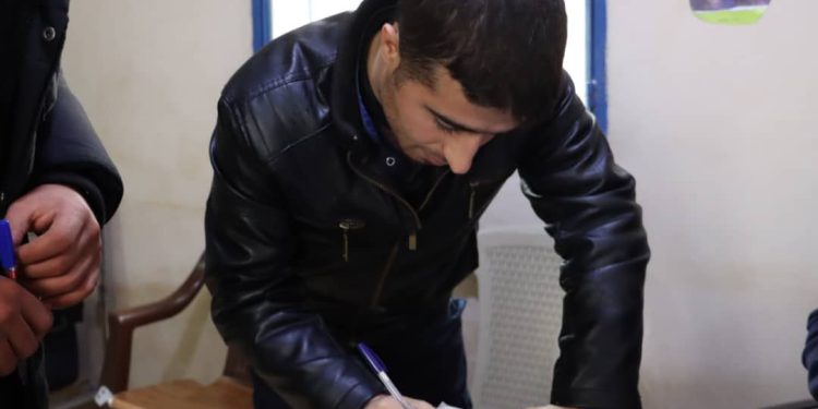 Jinên ciwan û ciwanan Şehbayê li Fafînê ji bo azadiya Rêber Apo îmza komkir