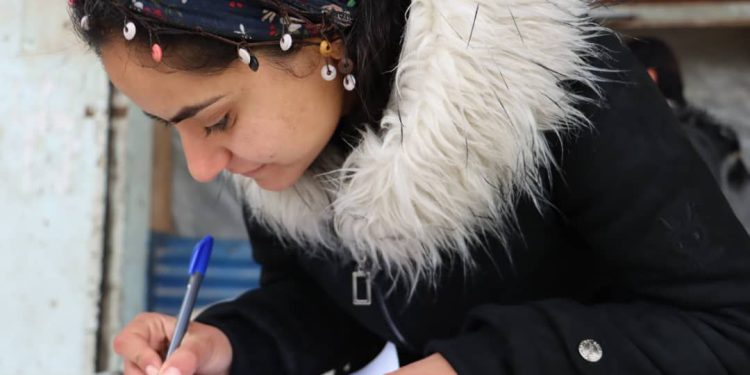 Jinên ciwan û ciwanan Şehbayê li Fafînê ji bo azadiya Rêber Apo îmza komkir