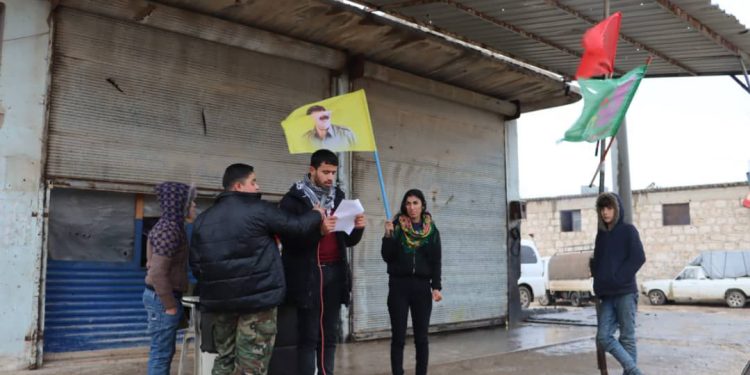 Jinên ciwan û ciwanan Şehbayê li Fafînê ji bo azadiya Rêber Apo îmza komkir