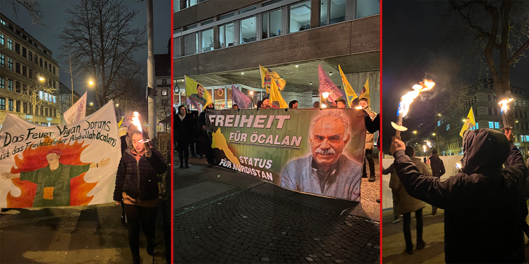 Jinên ciwan li Almanya û Swîsrê bi xwepeşandanek Şehîd Viyan Soran bi bîr anîn