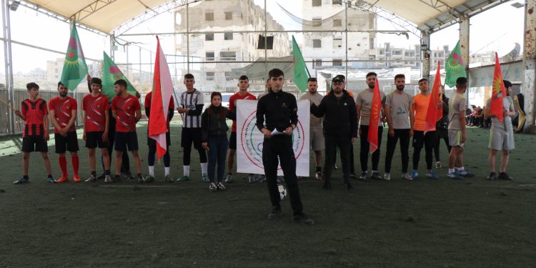 Tevgera Ciwanên Şoreşger li Helep şehîdên serhildana Qamişlo bibîranîn