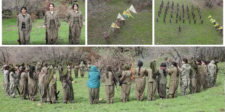 Hêzên Parastina Jinên Rojhilatê Kurdistanê Newroz bi heybet pîroz kir