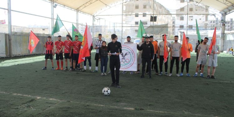 Tevgera Ciwanên Şoreşger li Helep şehîdên serhildana Qamişlo bibîranîn