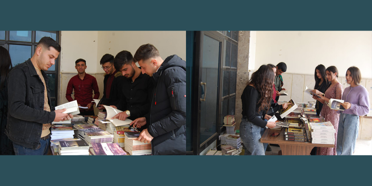 Di Pêşengtîya Yekîtîya Xwendekarên a Rimêlan bi pêşengeh a pirtûkan hat lidarxistin