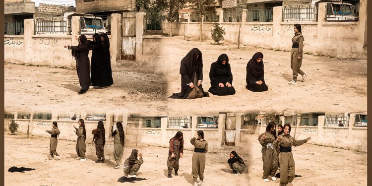 Yekîtîya Jinên ciwan li bajarên Qamişlo û Hesekê ji bo 8 adarê şanoyê li dar xistin
