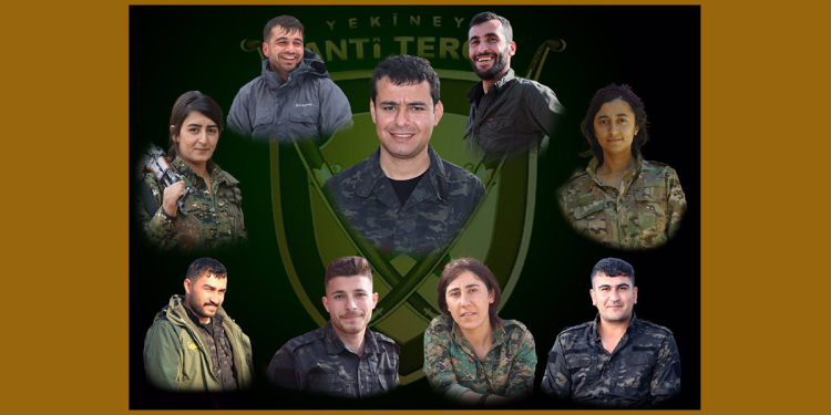 QSD nasnameyên şervanên ku li Başûrê Kurdistanê şehîd bûne eşkere kir