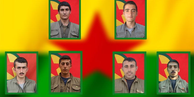 HPG nasnameyên 6 gerîlayên ku 2017’an şehîd ketin eşkerê kir