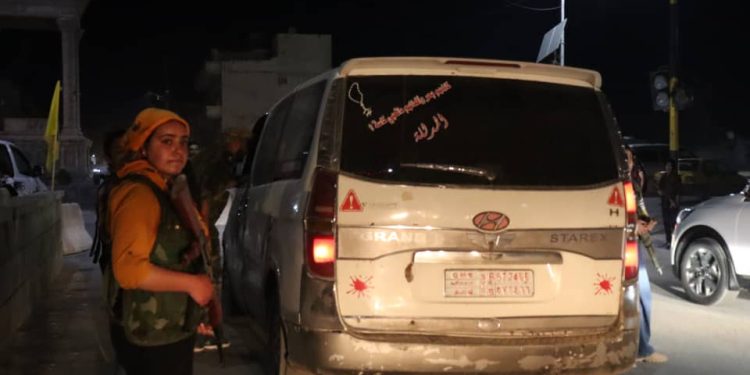 Jinên ciwan ên Hesekê ewlekariya xwe dikin