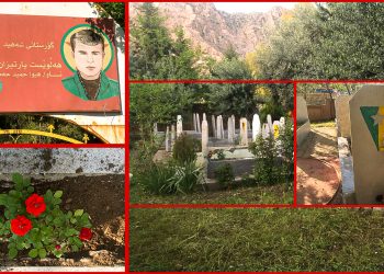 Ciwanên welatparêz ên Ranya goristana şehîdan a Şehîd Helwest paqij kirin