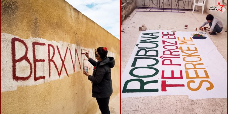 Bi boyaxa rengîn silavên rojbûnê ji Rêber APO re