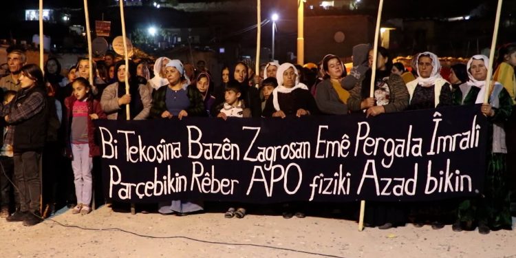 Çalakiya kon vedanê ya ciwanên Mexmûr ya ji bo Rêber Apo bi dawî bû