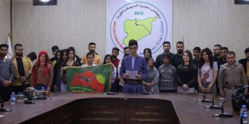 Meclisa Ciwanên Kurd li Hesekê panelek li dar xist