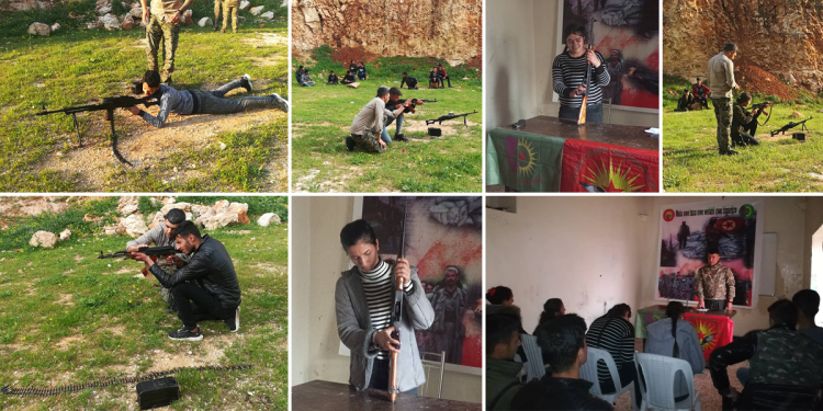 Tevgera Ciwanên Şoreşger li Şehba ji bo parastina cewherî xwe amade dikin