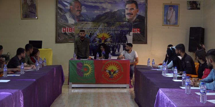 Ciwanên Şoreşger li Qamişlo komxebatek li dar xist