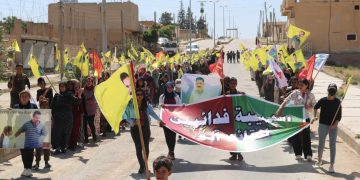 Tevgera ciwanên şoreşger û Yekîtiya Jinên Ciwan li herêma firatê navçeya Eyn Îsa çalakî lidar xistin