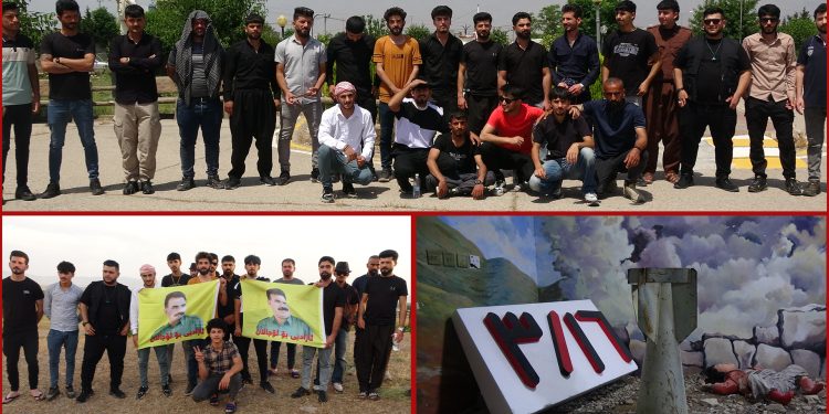 Şehîdên meha Gulanê bi rêze çalakiyên Ciwanên welatparêz hatin bîranîn