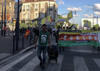 Meşa “Ji Rêber APO re azadî” li Drancy