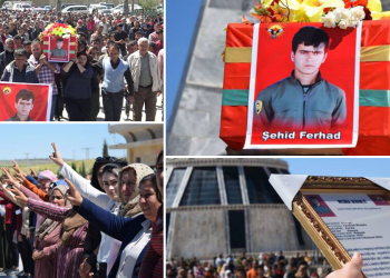 Bi sedan ciwan Şehîd Ferhad li Kobanê hat veşartin