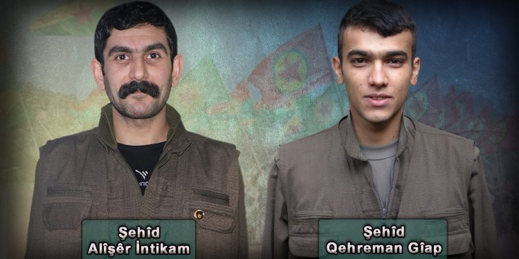 Nasnameya 2 gerîlayên şehîd hat eşkerekirin