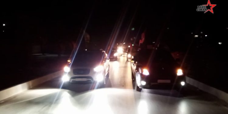 Ciwanên Qamişlo yê Ji bo Azadîya Fîzikî ya Rêber Apo û yekê Hezîranê meşîyan